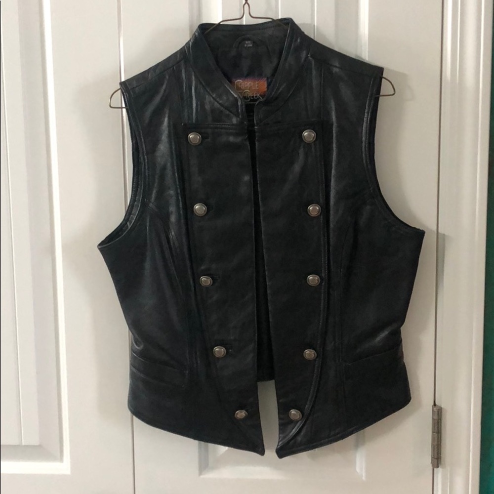 Women’s Cripple Creek leather vest